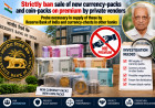 Strictly ban sale of new currency-packs and coin-packs on premium by private vendors – Probe necessary in supply of these by Reserve Bank of India and currency-chests in other banks