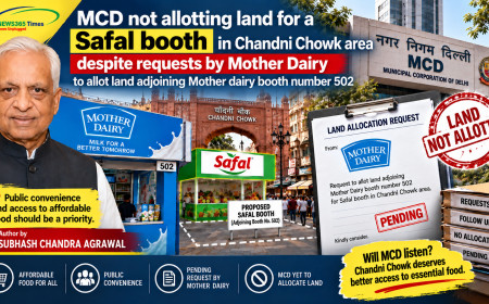 MCD not allotting land for a Safal booth in Chandni Chowk area despite requests by Mother Dairy to allot land adjoining Mother dairy booth number 502