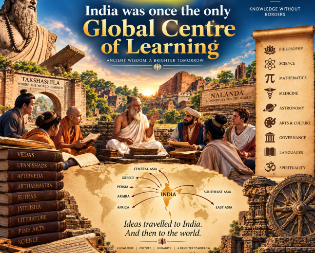 India was once the only Global Centre of Learning