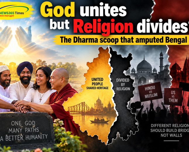 God unites but Religion divides? (The Dharma scoop that amputed Bengal)