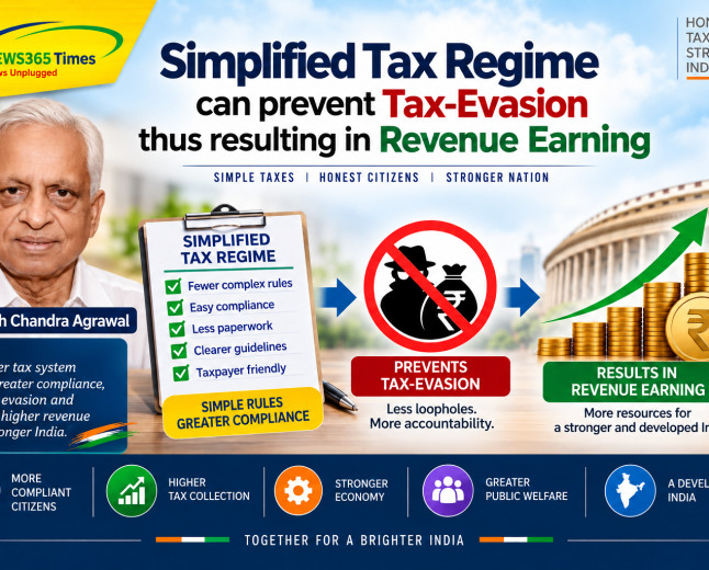Simplified Tax Regime can prevent Tax-Evasion thus resulting in Revenue Earning