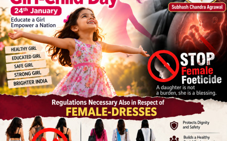 Celebrating Girl-Child Day on 24th January while aborting Female-Foeticide continues Regulations necessary also in respect of female-dresses