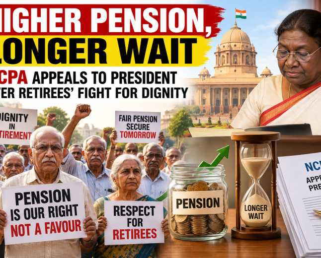Higher Pension, Longer Wait: NCPA Appeals to President Over Retirees’ Fight for Dignity
